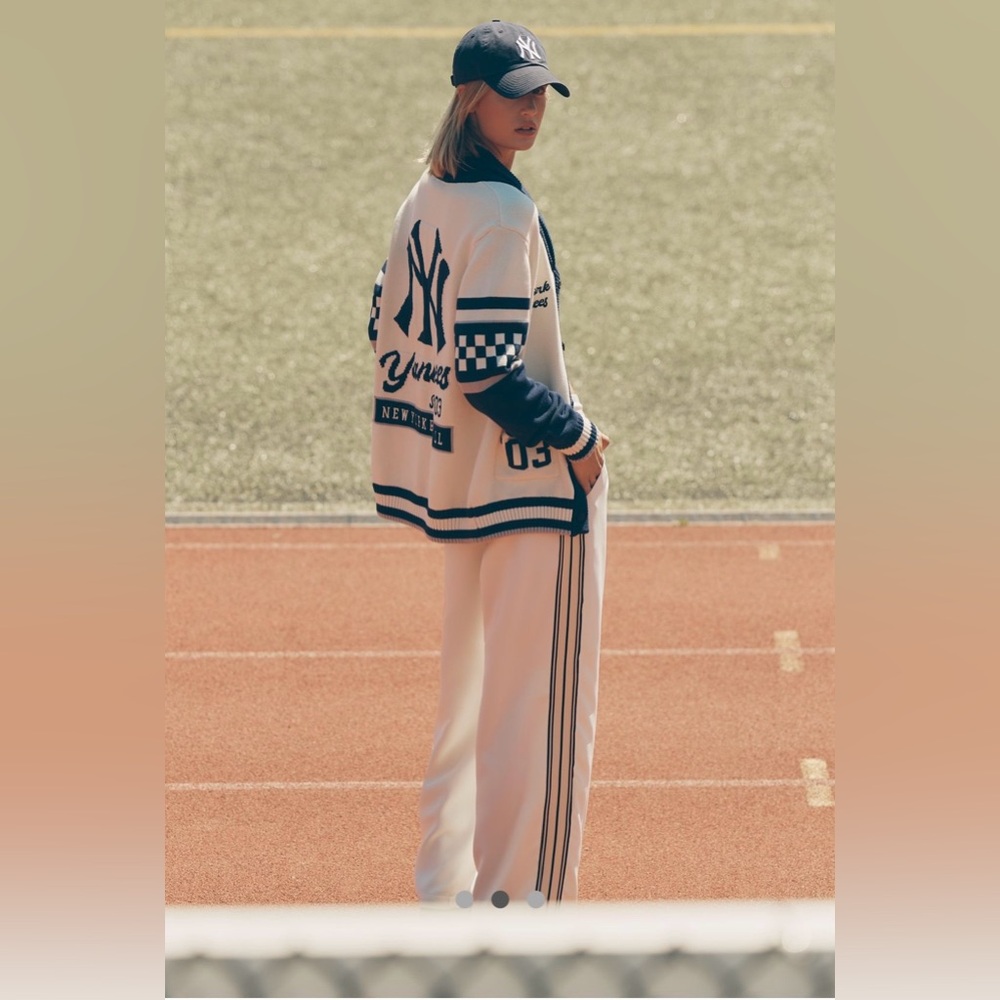 NWOT! The Wild Collective Anthro NY
Yankees MLB Cotton Cardigan Sold Out Online!